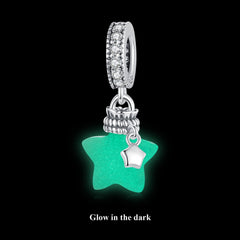 Sylvory 925 Sterling Silver Starlight Glow Charm