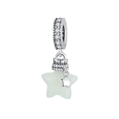 Sylvory 925 Sterling Silver Starlight Glow Charm