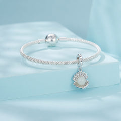 Sylvory 925 Sterling Silver Luminous Pearl Glow Charm