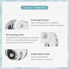 Sylvory 925 Sterling Silver Yin Yang Harmony Charm