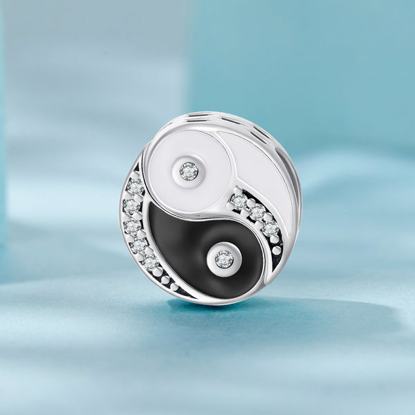 Sylvory 925 Sterling Silver Yin Yang Harmony Charm
