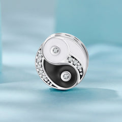 Sylvory 925 Sterling Silver Yin Yang Harmony Charm