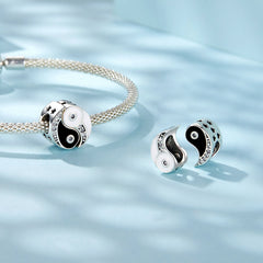 Sylvory 925 Sterling Silver Yin Yang Harmony Charm