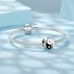 Sylvory 925 Sterling Silver Yin Yang Harmony Charm