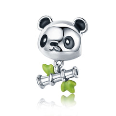 Sylvory 925 Sterling Silver Cute Panda Abode Charm