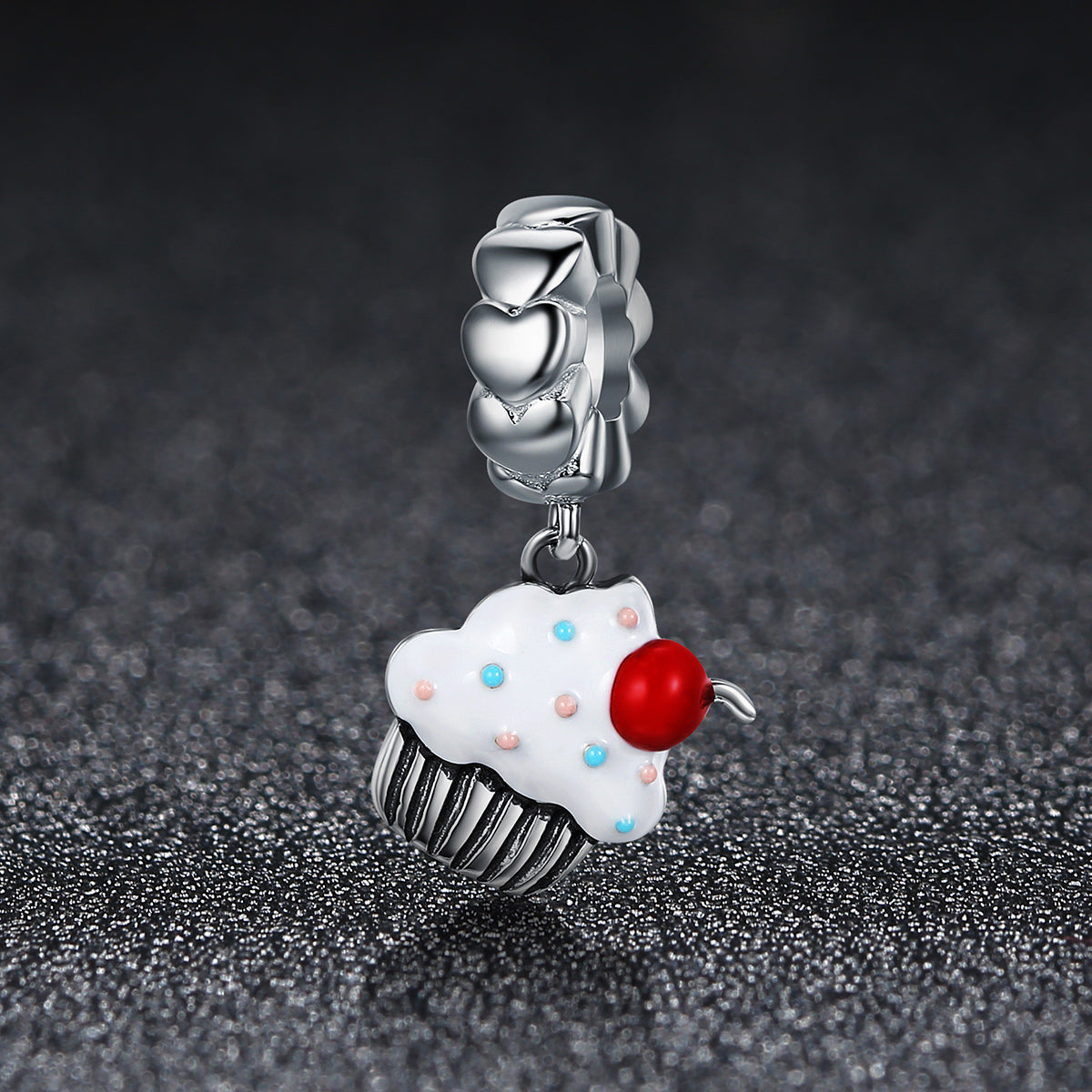 Sylvory 925 Sterling Silver Cupcake Crush Charm