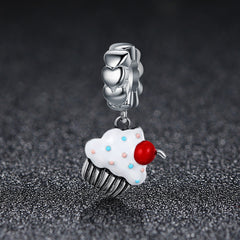 Sylvory 925 Sterling Silver Cupcake Crush Charm