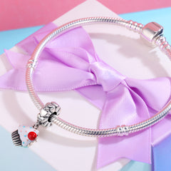 Sylvory 925 Sterling Silver Cupcake Crush Charm