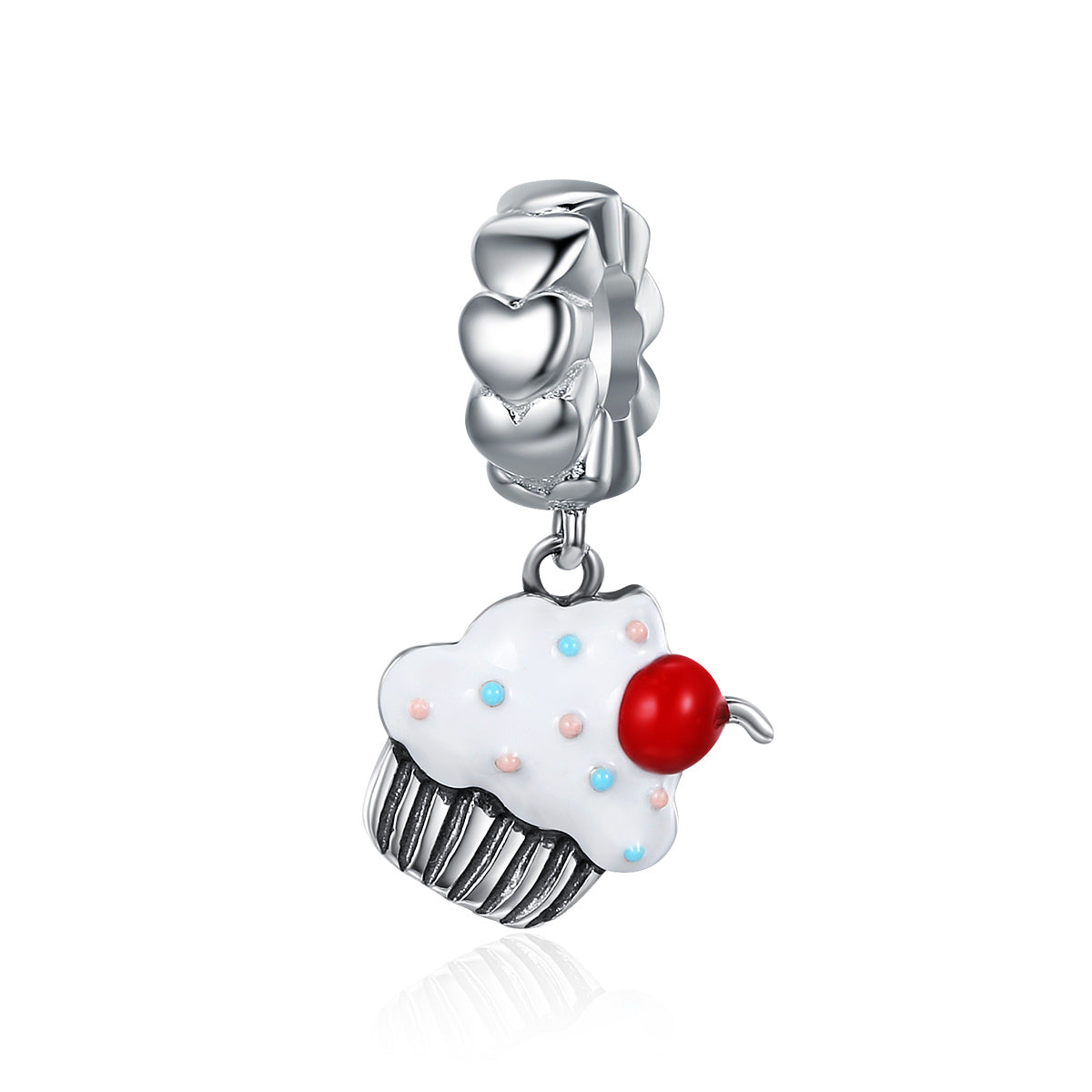 Sylvory 925 Sterling Silver Cupcake Crush Charm