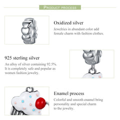 Sylvory 925 Sterling Silver Cupcake Crush Charm