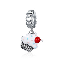 Sylvory 925 Sterling Silver Cupcake Crush Charm