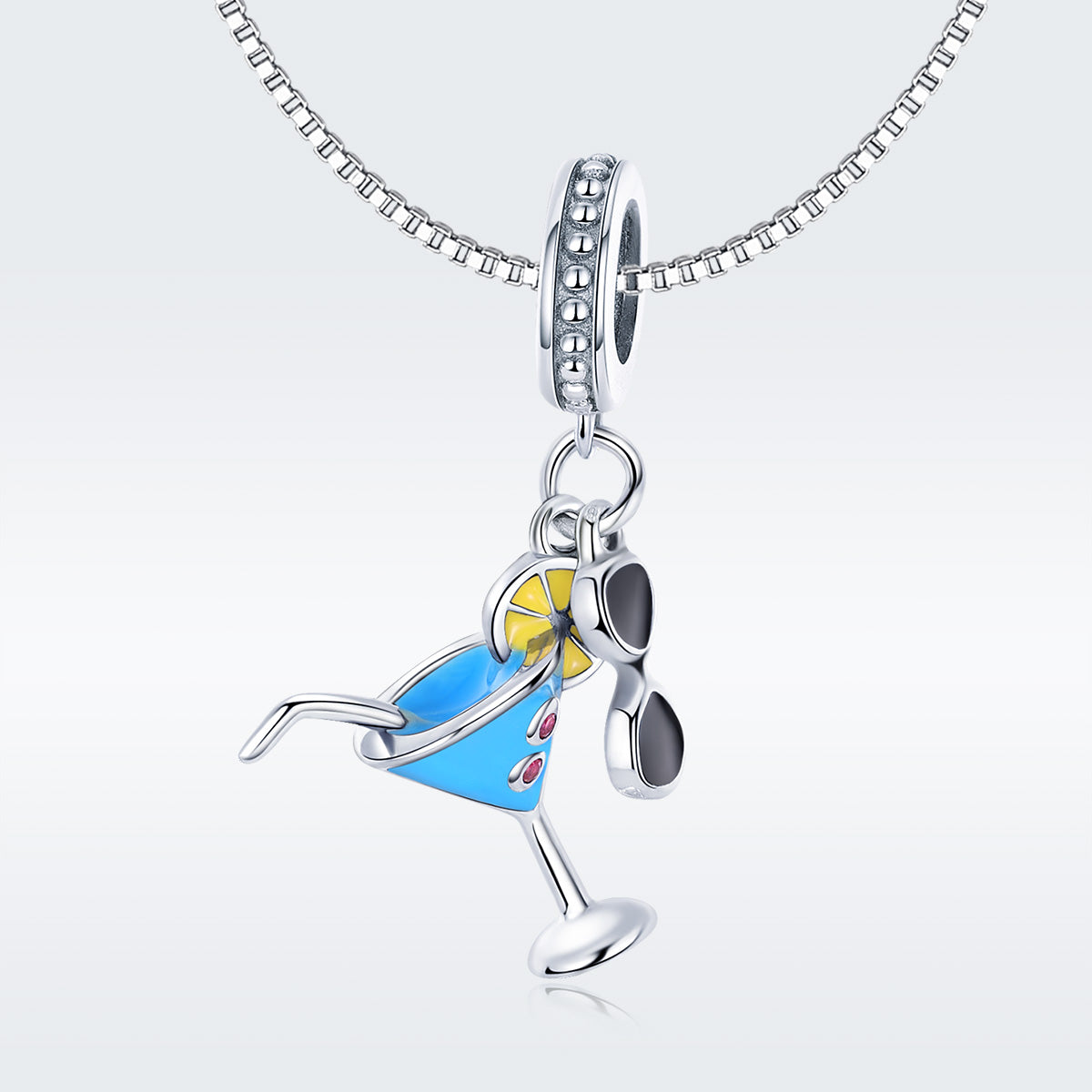 Sylvory 925 Sterling Silver Sip Happens Charm