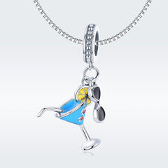 Sylvory 925 Sterling Silver Sip Happens Charm