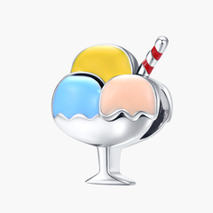 Silver Trio Ice Cream Charm