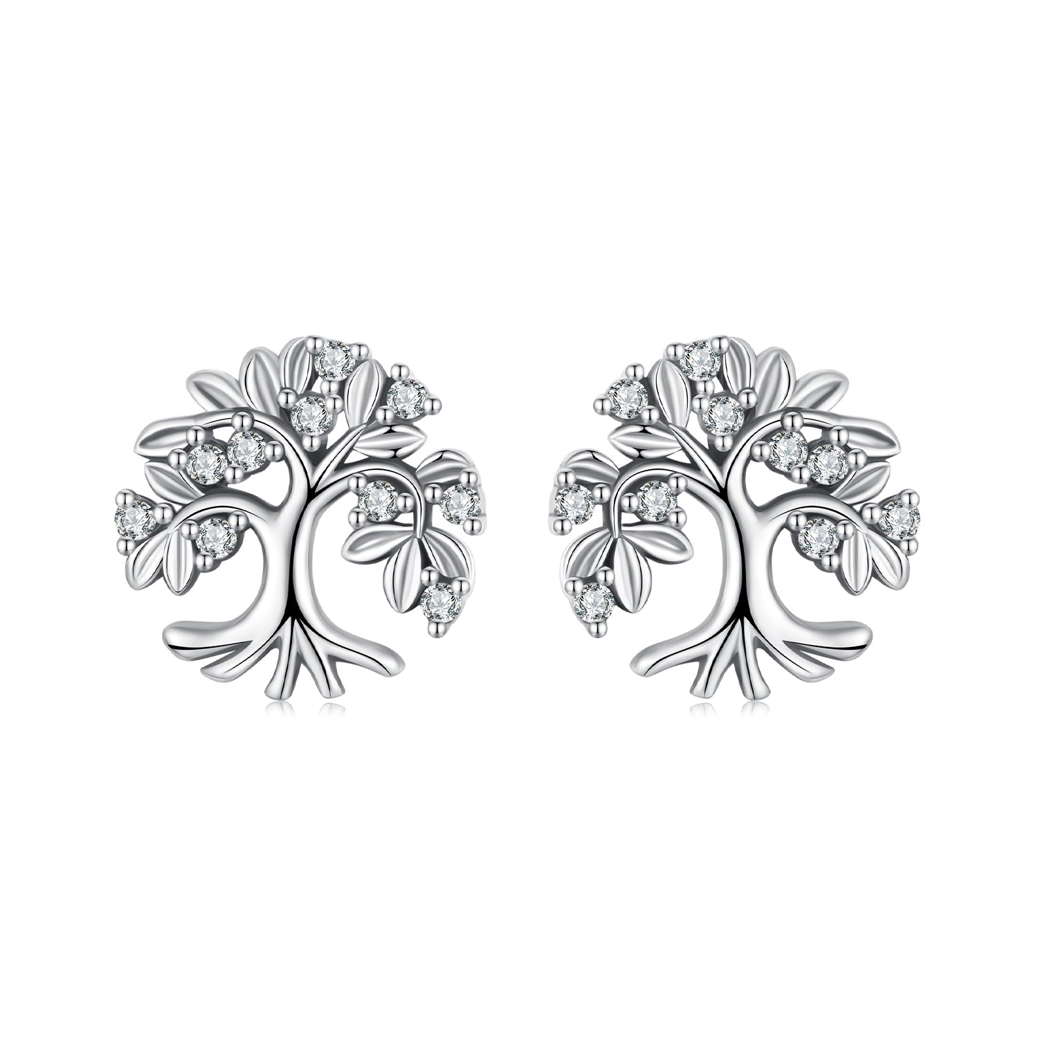 Sylvory 925 Sterling Silver Timeless Tree Studs