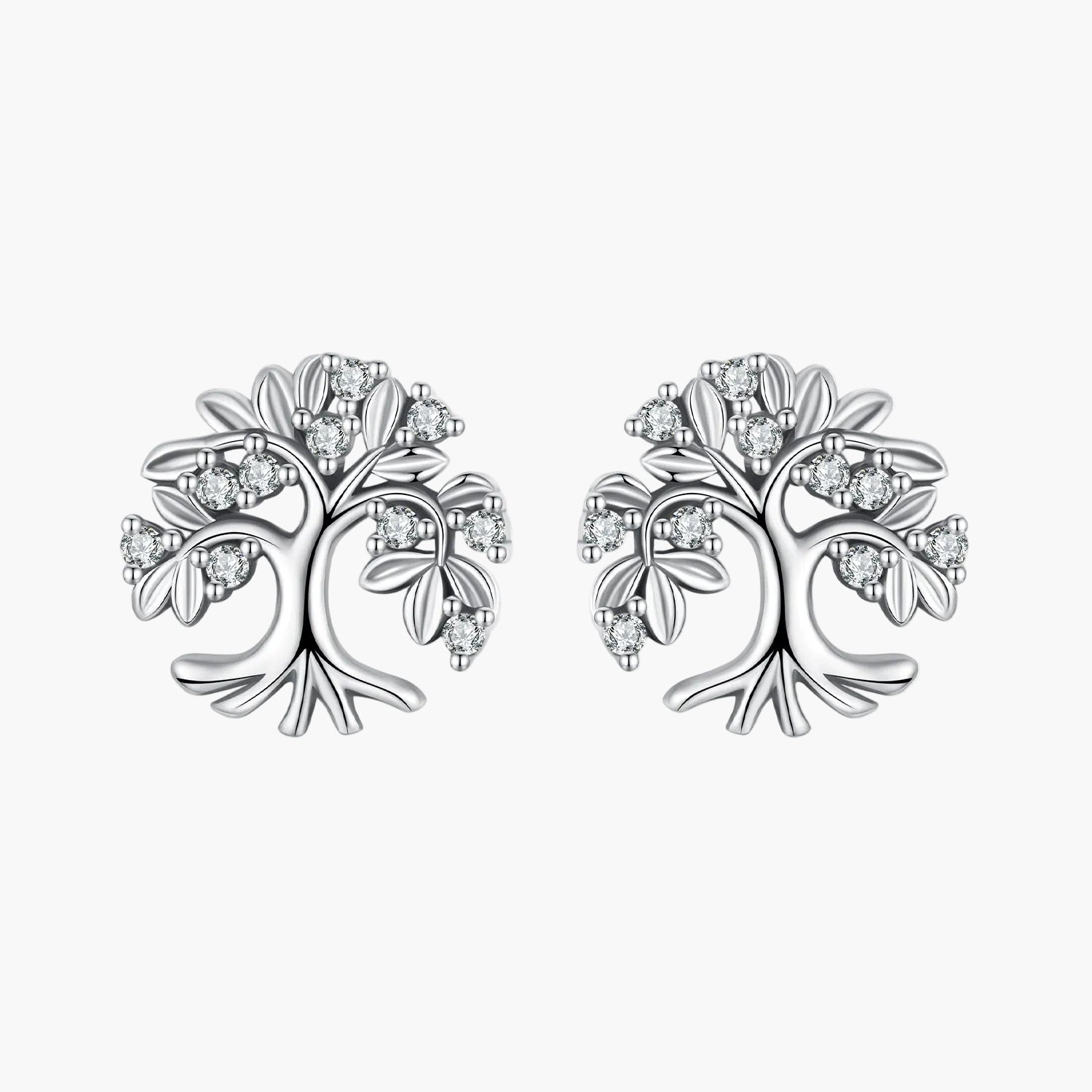 Silver Timeless Tree Studs