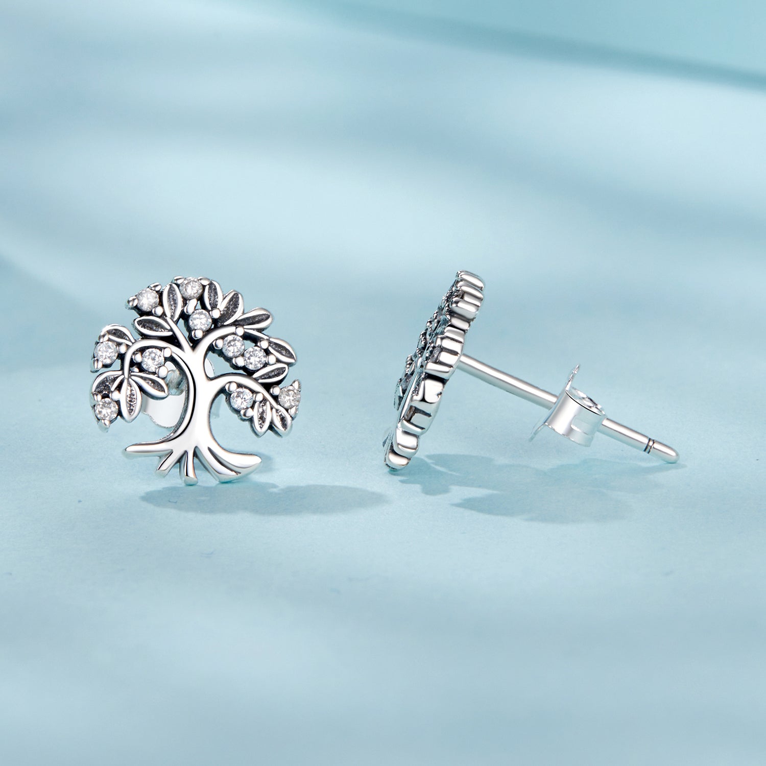 Sylvory 925 Sterling Silver Timeless Tree Studs