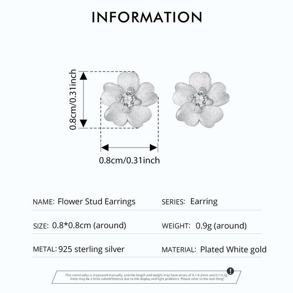 Sylvory 925 Sterling Silver Eternal Blossom Studs