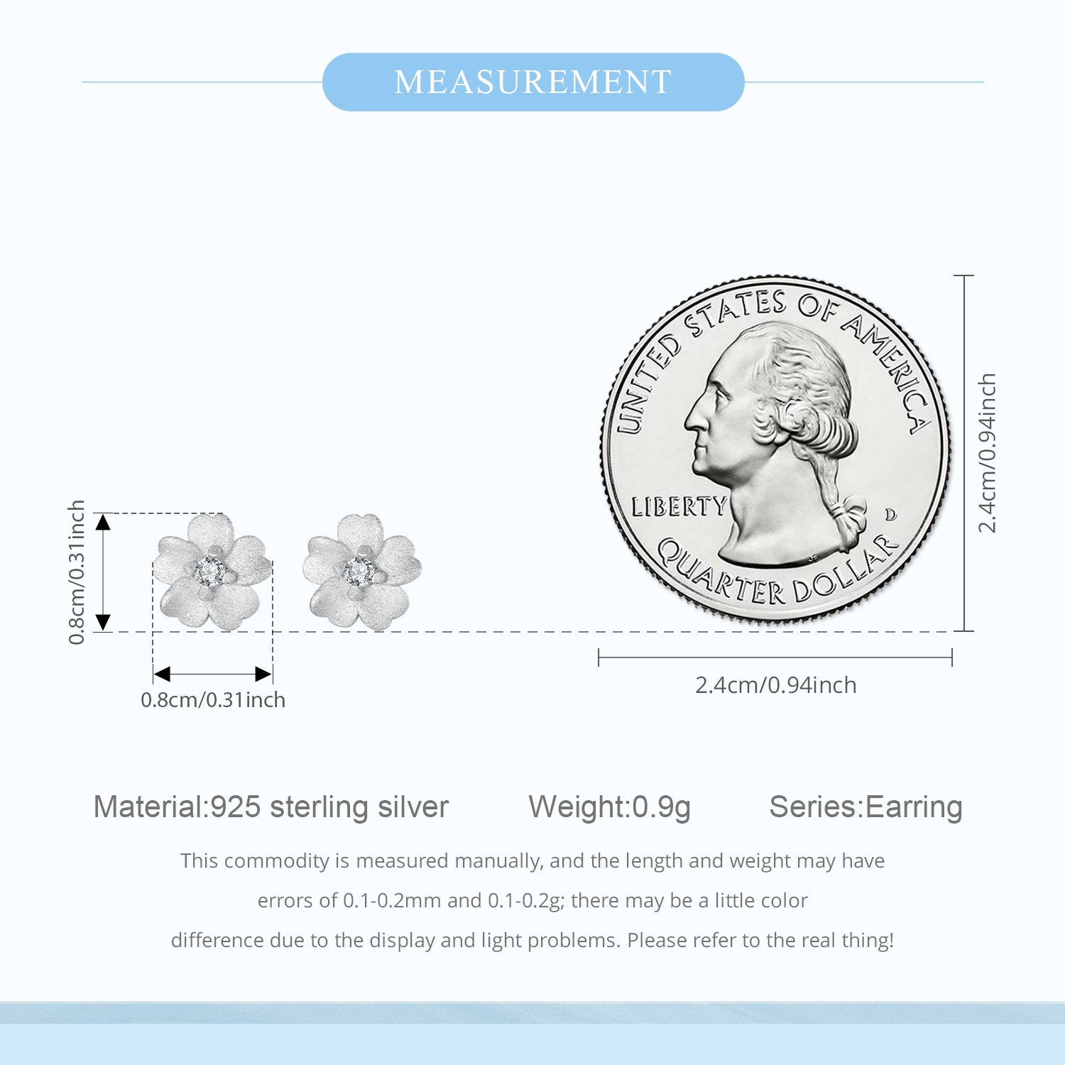 Sylvory 925 Sterling Silver Eternal Blossom Studs