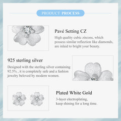 Sylvory 925 Sterling Silver Eternal Blossom Studs