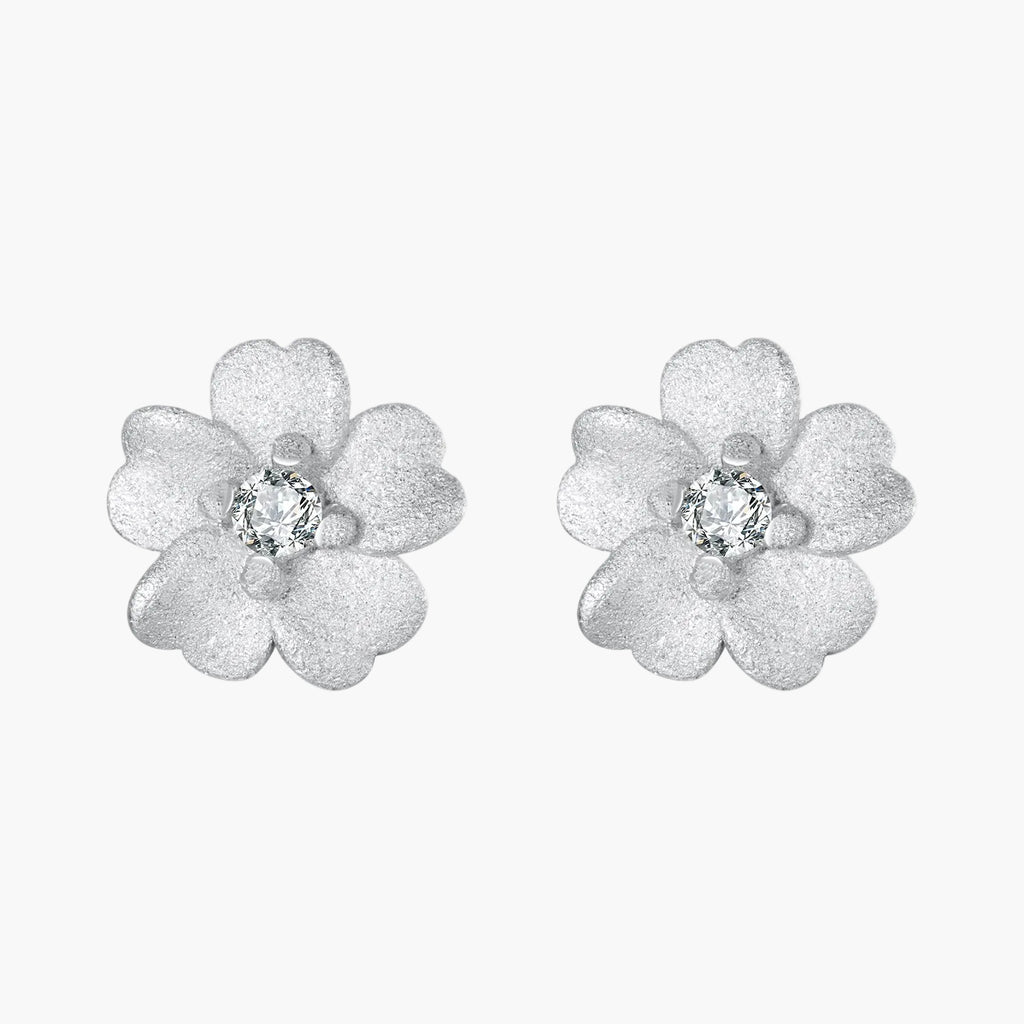 Sylvory 925 Sterling Silver Eternal Blossom Studs