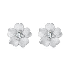 Sylvory 925 Sterling Silver Eternal Blossom Studs