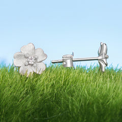 Sylvory 925 Sterling Silver Eternal Blossom Studs