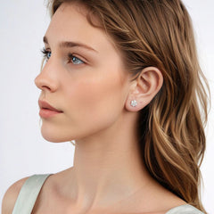 Sylvory 925 Sterling Silver Eternal Blossom Studs