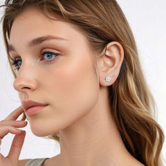 Sylvory 925 Sterling Silver Eternal Blossom Studs