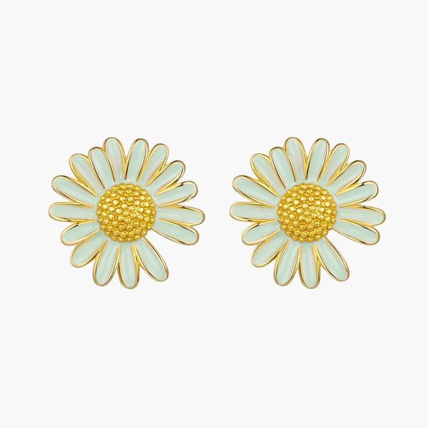 Silver Petite Daisy Studs in 925 Sterling Silver by Sylvory
