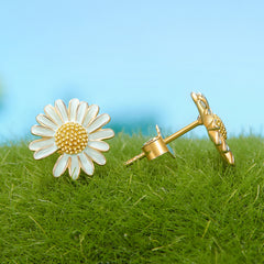 Sylvory 925 Sterling Silver Petite Daisy Studs