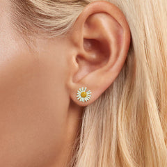 Sylvory 925 Sterling Silver Petite Daisy Studs