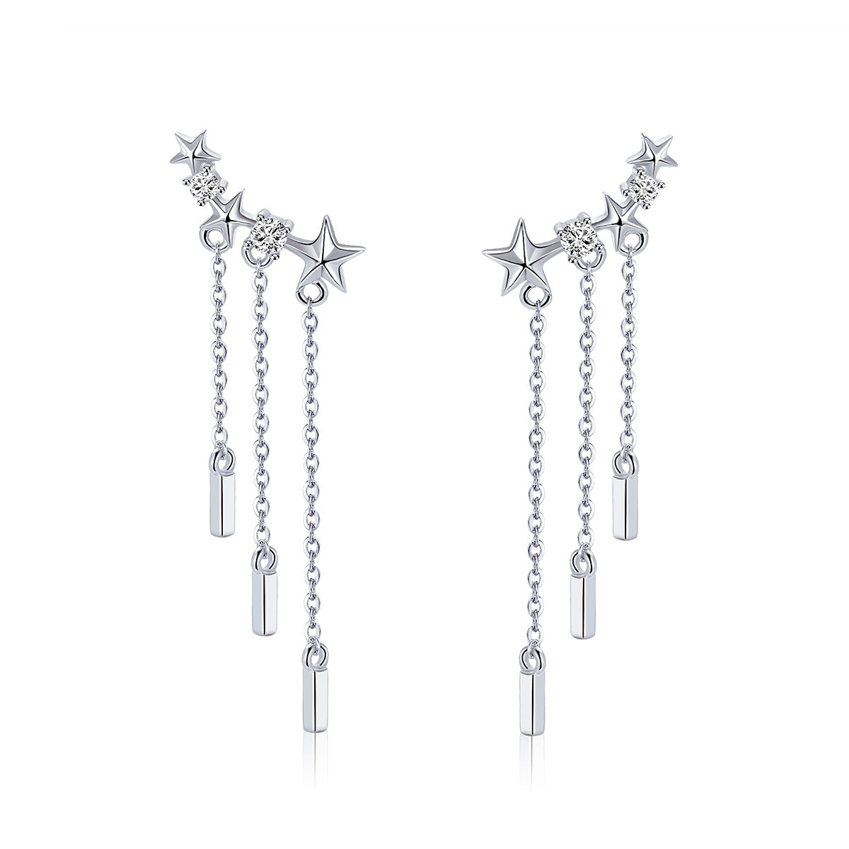 Sylvory 925 Sterling Silver Stardust Trails Earring