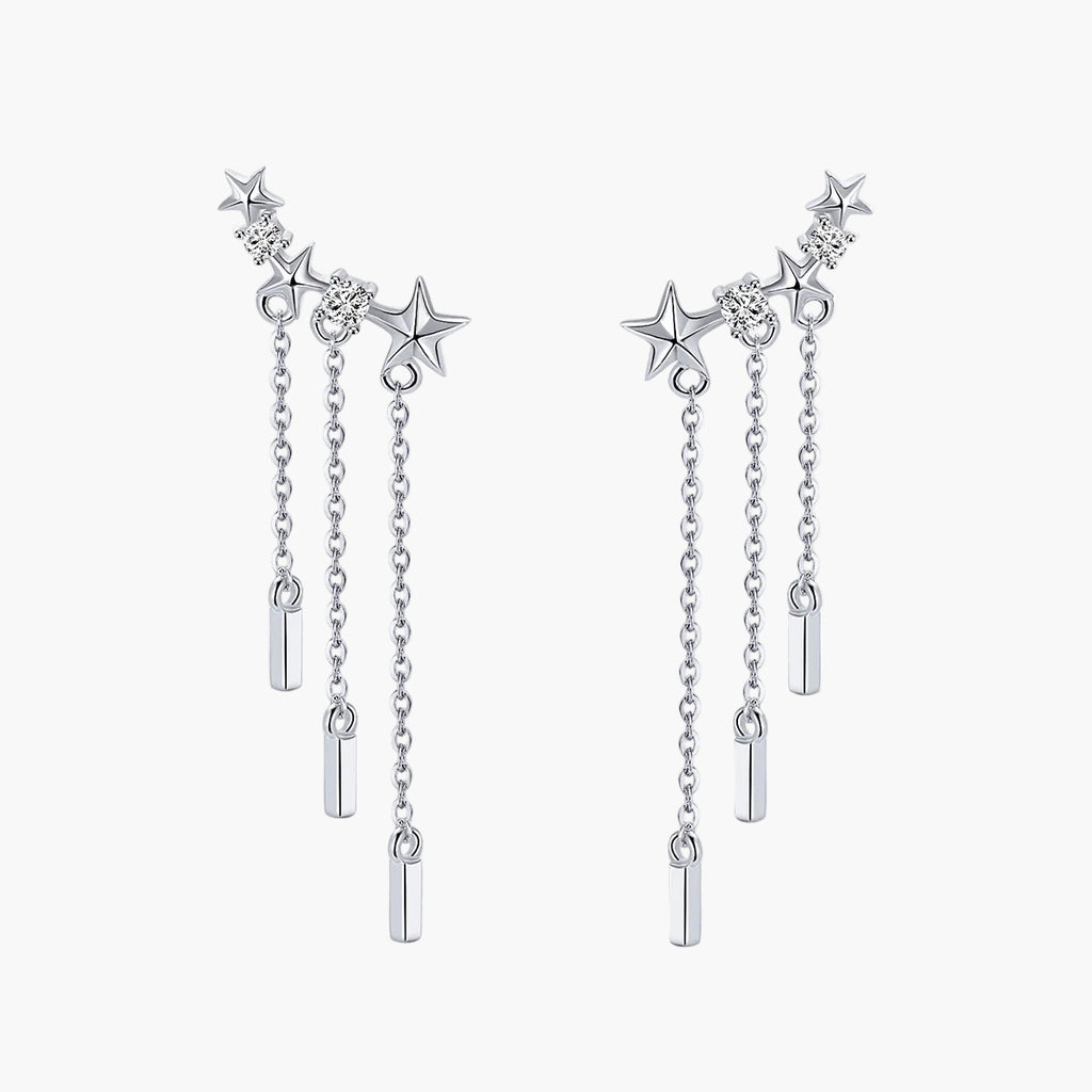 Sylvory 925 Sterling Silver Stardust Trails Earring