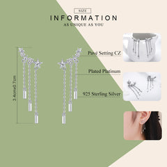 Sylvory 925 Sterling Silver Stardust Trails Earring