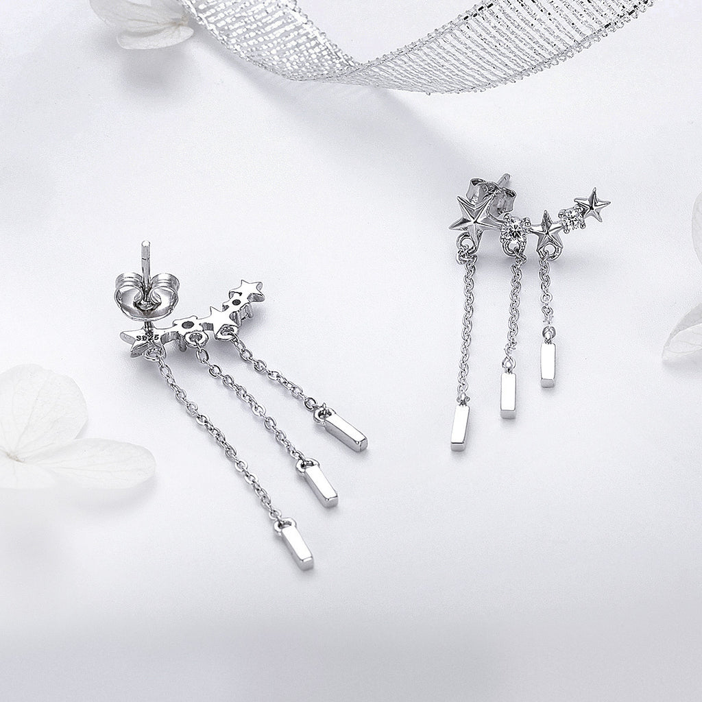 Sylvory 925 Sterling Silver Stardust Trails Earring