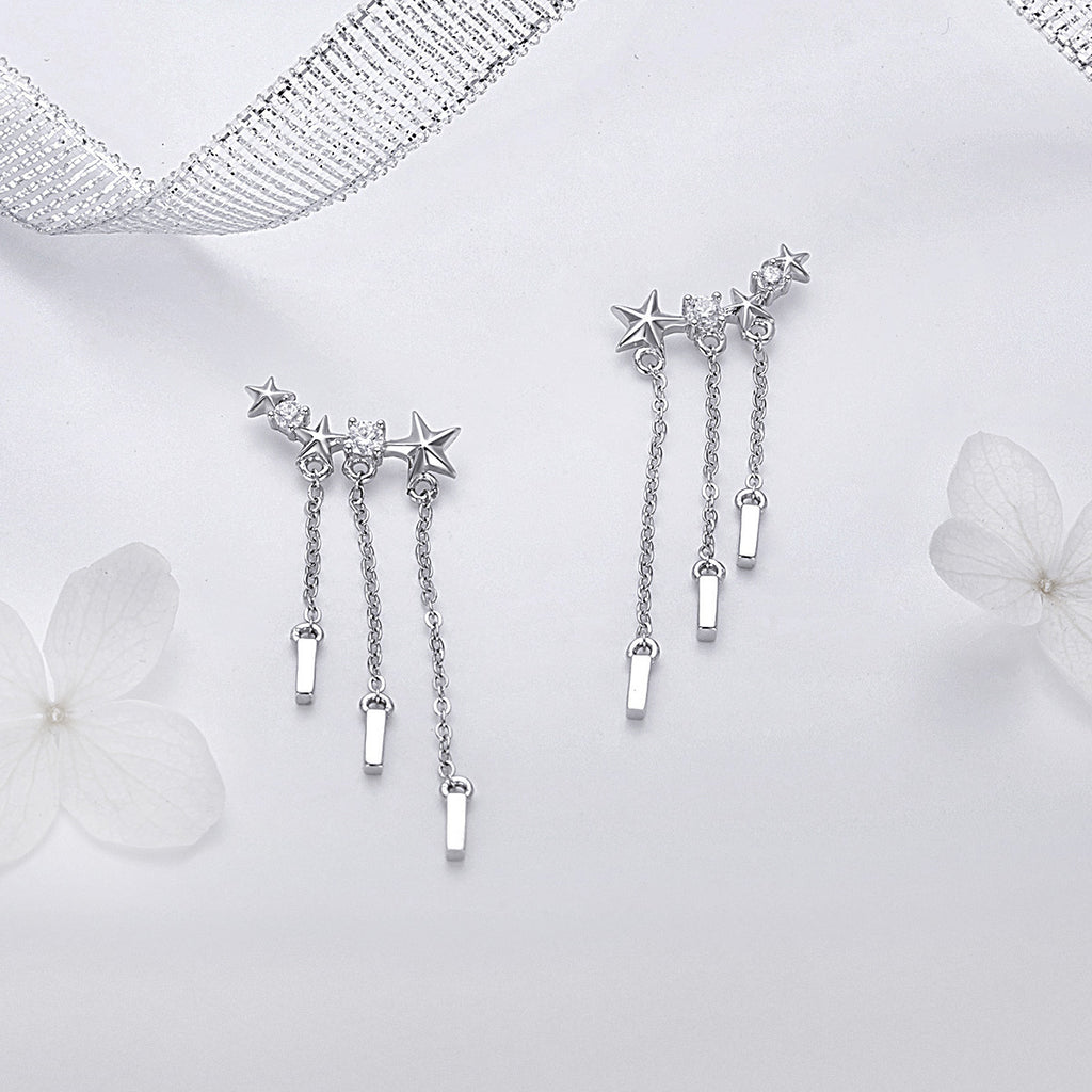 Sylvory 925 Sterling Silver Stardust Trails Earring