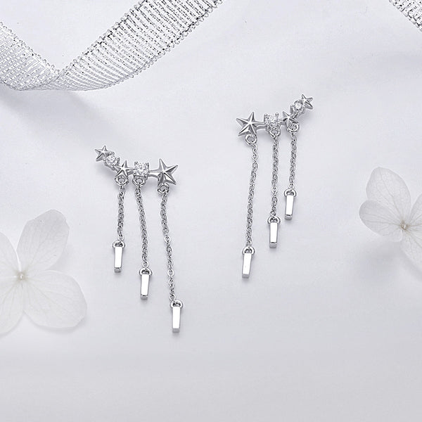 Sylvory 925 Sterling Silver Stardust Trails Earring