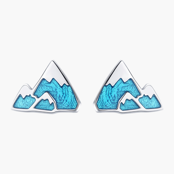 Silver Mountain Majesty Studs in 925 Sterling Silver by Sylvory