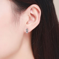 Sylvory 925 Sterling Silver Cactus Cutie Studs