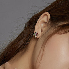 Sylvory 925 Sterling Silver Anatomy of Love Studs