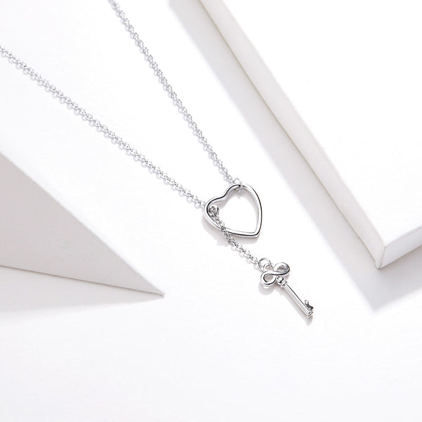 Sylvory 925 Sterling Silver Locked in Love Necklace
