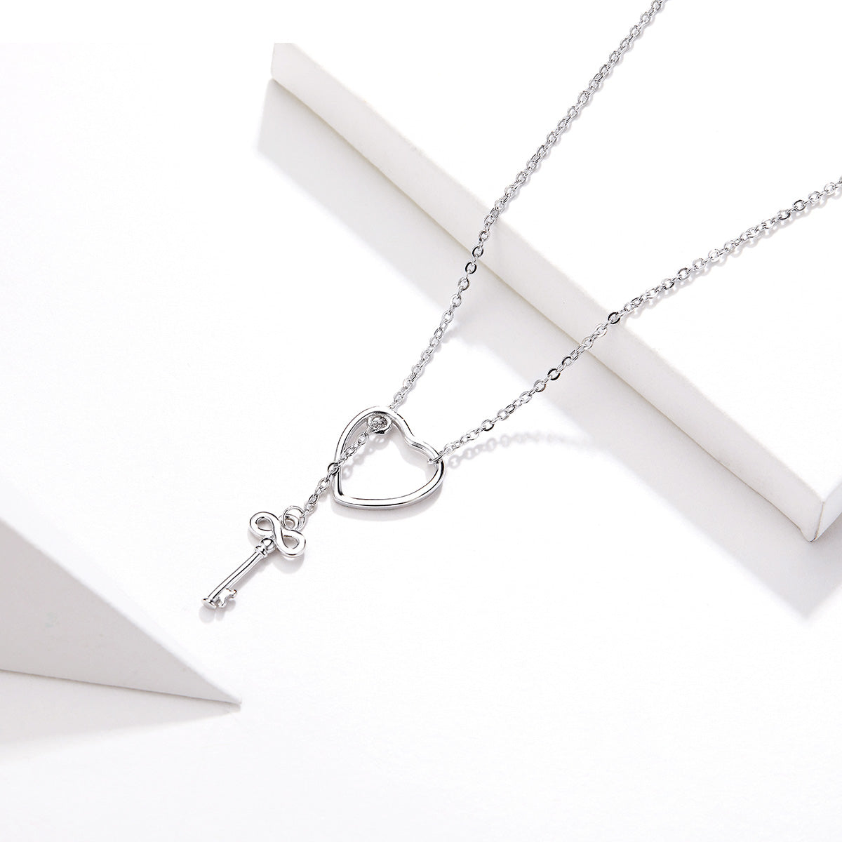 Sylvory 925 Sterling Silver Locked in Love Necklace
