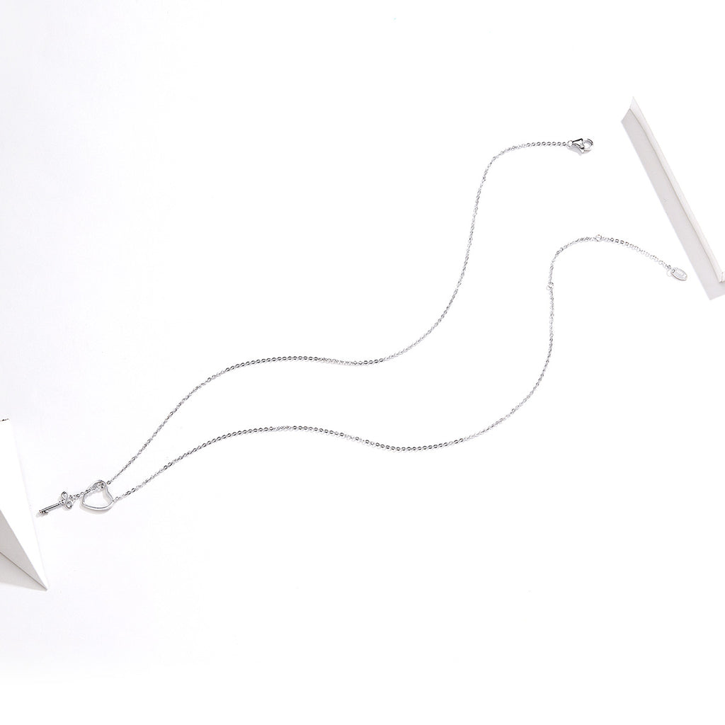 Sylvory 925 Sterling Silver Locked in Love Necklace