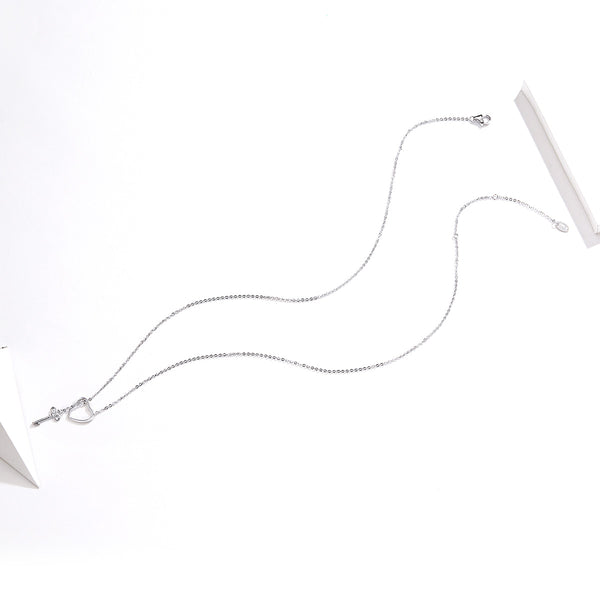 Sylvory 925 Sterling Silver Locked in Love Necklace