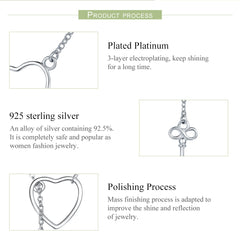 Sylvory 925 Sterling Silver Locked in Love Necklace