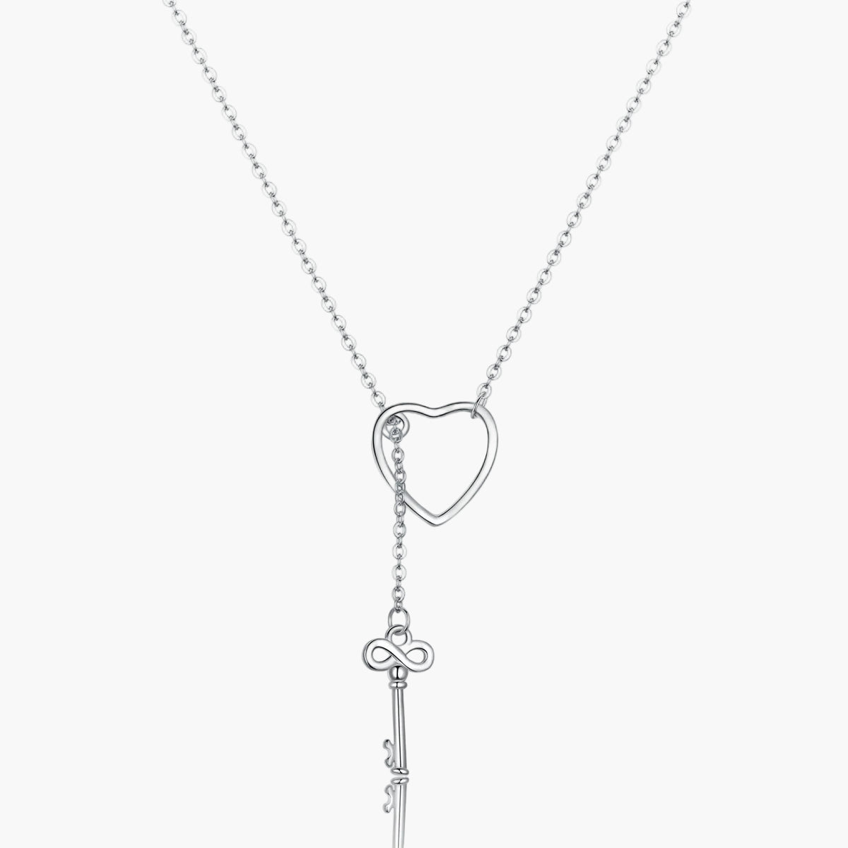 Sylvory 925 Sterling Silver Locked in Love Necklace