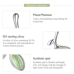 Sylvory 925 Sterling Silver Spring Sprout Ring