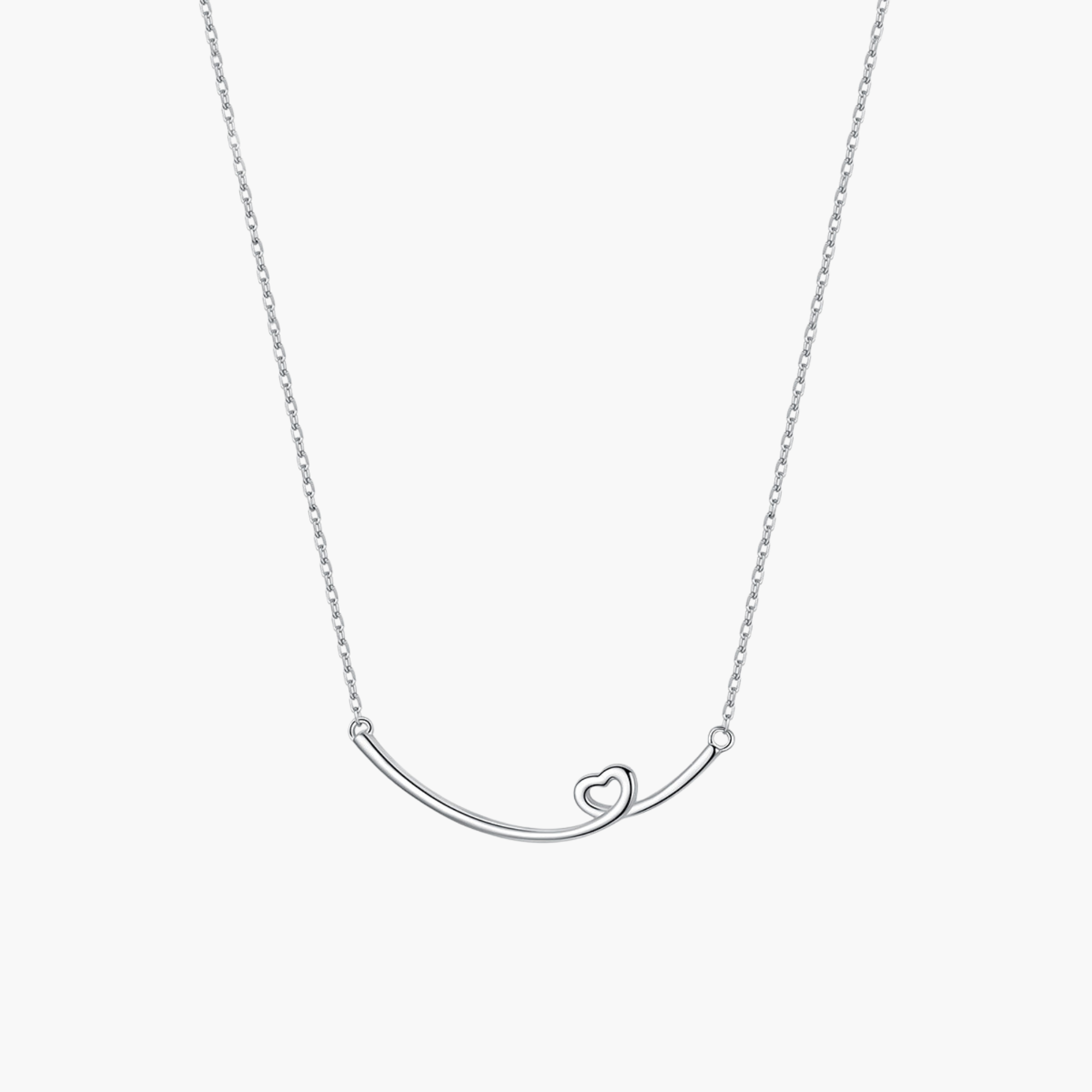 Silver Blissful Love Necklace