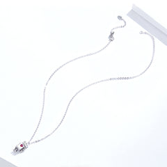 Sylvory 925 Sterling Silver Heartbot Necklace